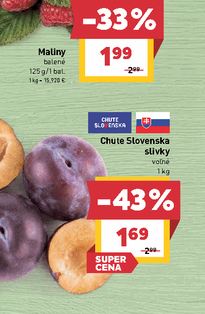 Chute Slovenska slivky voľné
