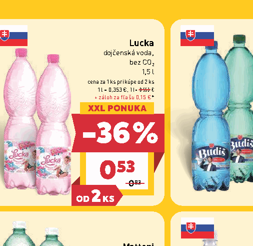 Lucka dojčenská voda, bez CO