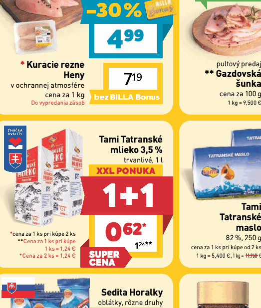Tami Tatranské mlieko 3,5 % trvanlivé, 1 l