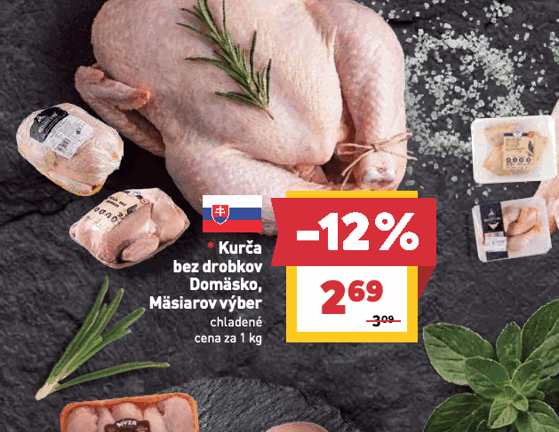 Kurča bez drobkov Domäsko, Mäsiarov výber chladené