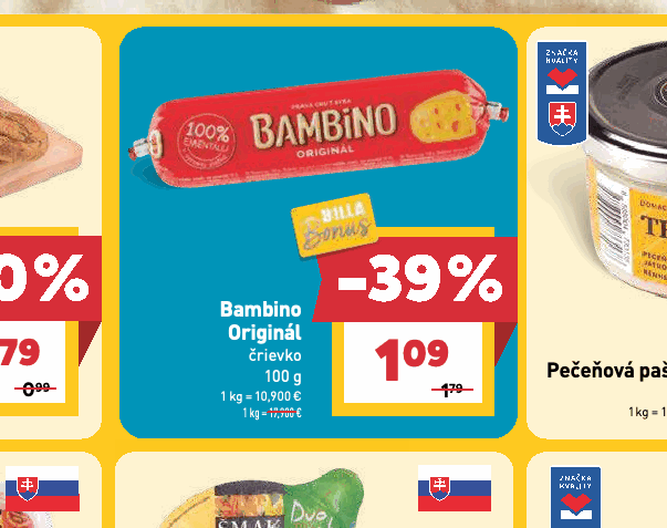 Bambino Originál črievko