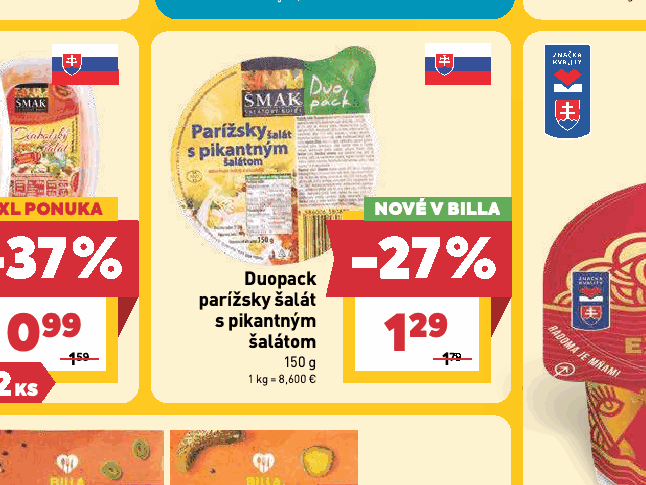 Duopack parížsky šalát s pikantným šalátom