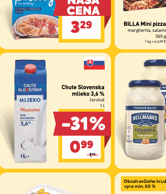 Chute Slovenska mlieko 3,6 % čerstvé