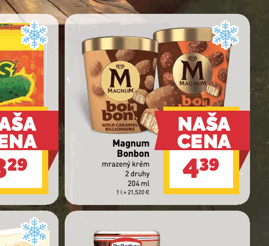 Magnum Bonbon mrazený krém 2 druhy