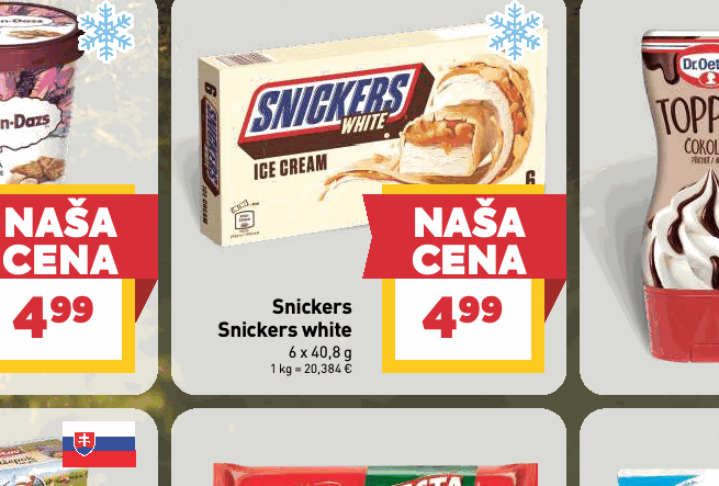 Snickers Snickers white