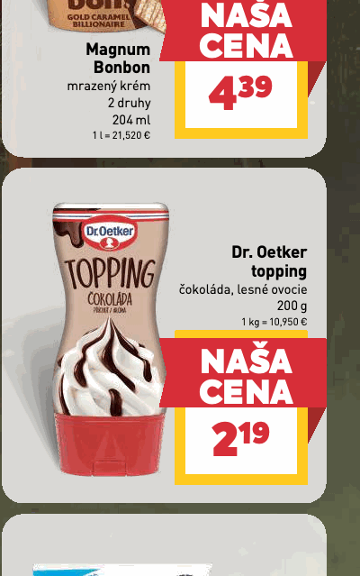Dr. Oetker topping čokoláda, lesné ovocie