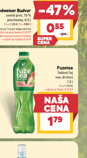 Fuzetea ľadový čaj viac druhov