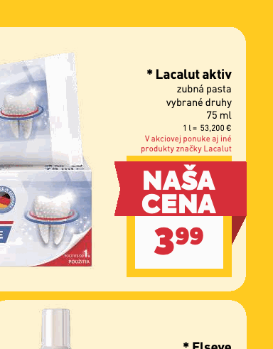 vybrané druhy produkty značky Lacalut