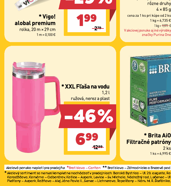 XXL Fľaša na vodu ružová, nerez a plast