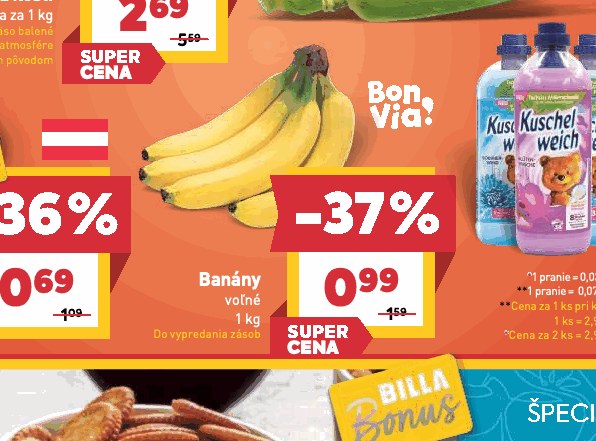 Banány voľné