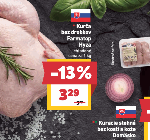 Kurča bez drobkov Farmatop Hyza chladené