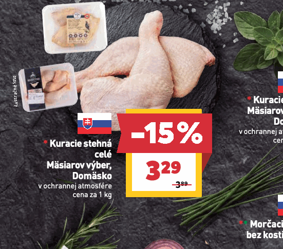 Kuracie stehná celé Mäsiarov výber, Domäsko v ochrannej atmosfére