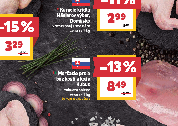 Morčacie prsia bez kosti a kože Kubus vákuovo balené