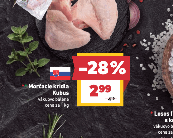 Morčacie krídla Kubus vákuovo balené