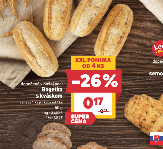 Bagetka s kváskom