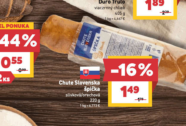 Chute Slovenska špička slivková/orechová