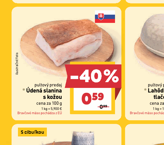 Údená slanina s kožou
