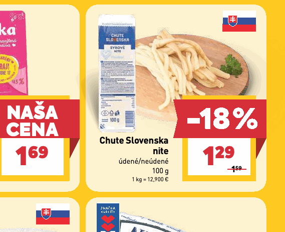 Chute Slovenska nite údené/neúdené