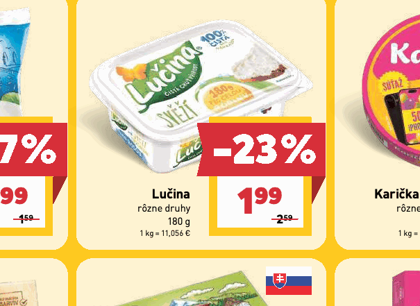 Lučina rôzne druhy