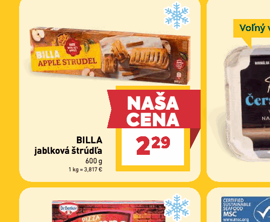 BILLA jablková štrúdľa