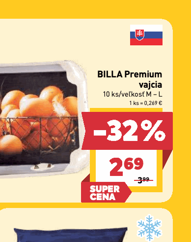 BILLA Premium vajcia