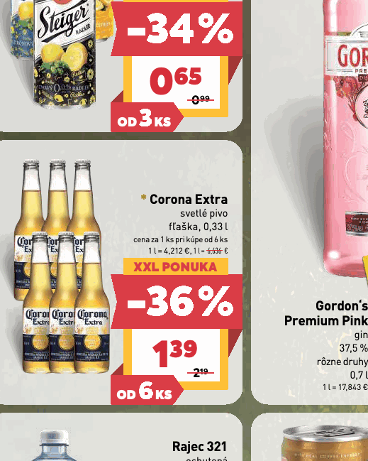 Corona Extra svetlé pivo fľaška, 0,33 l
