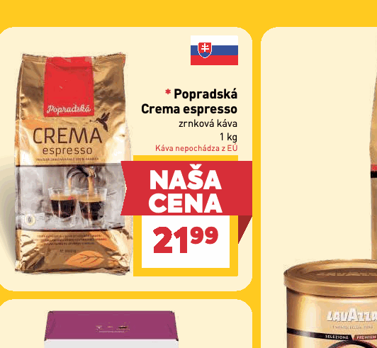 Crema espresso zrnková káva
