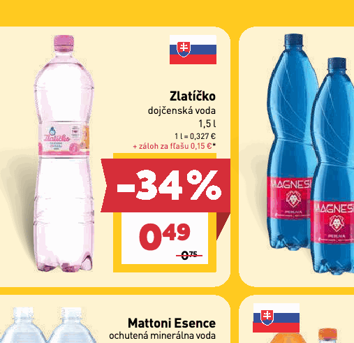 Zlatíčko dojčenská voda