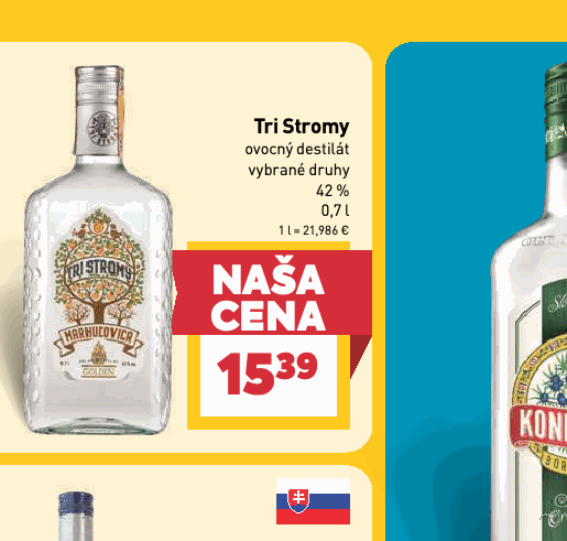 Tri Stromy ovocný destilát vybrané druhy 42 %