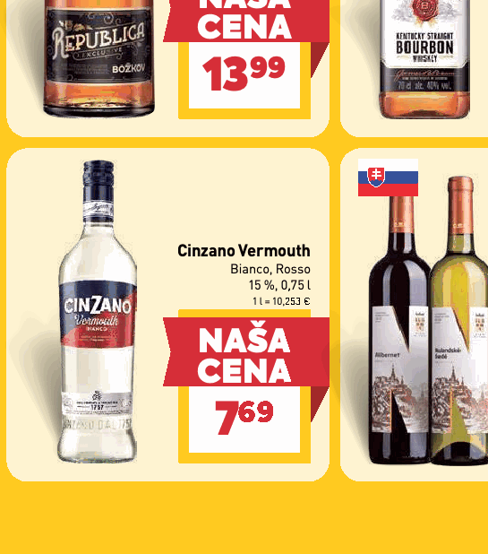 Cinzano Vermouth Bianco, Rosso