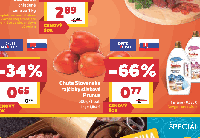 Chute Slovenska rajčiaky slivkové Prunus
