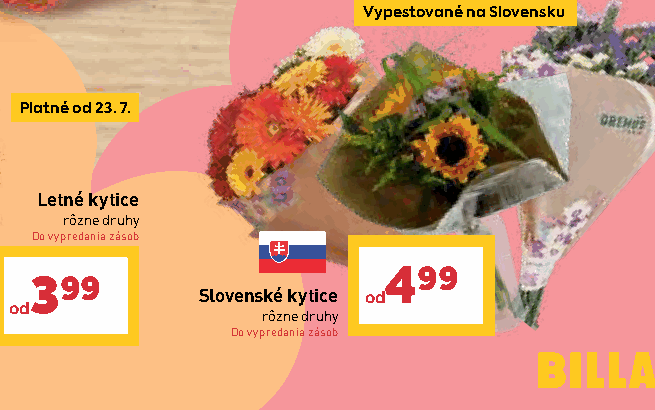 Slovenské kytice rôzne druhy
