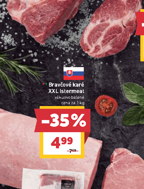 Bravčové karé XXL Istermeat vákuovo balené