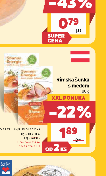 Rímska šunka s medom
