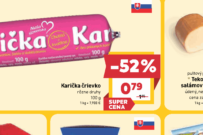 Karička črievko rôzne druhy