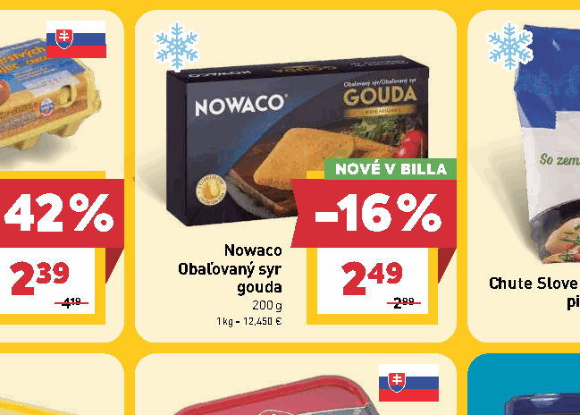 Nowaco Obaľovaný syr gouda