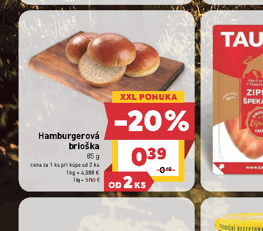 Hamburgerová brioška