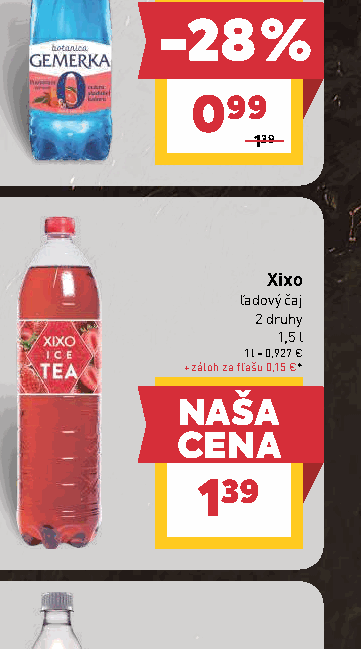 Xixo ľadový čaj 2 druhy