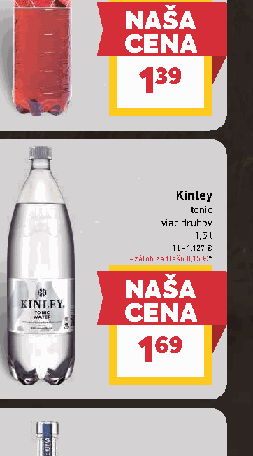 Kinley tonic viac druhov