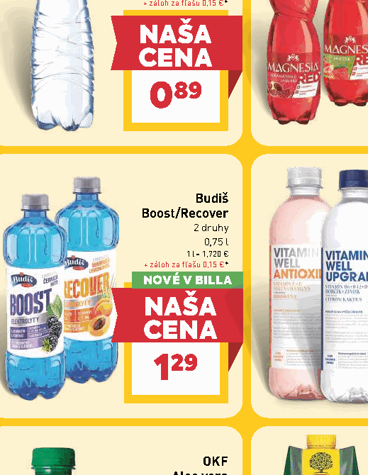 Budiš Boost/Recover 2 druhy