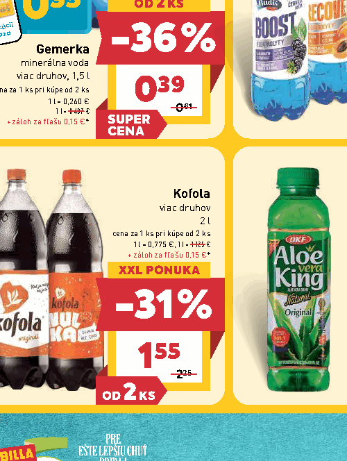Kofola viac druhov