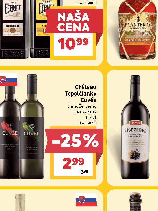 Château Topoľčianky Cuvée biele, červené, ružové víno