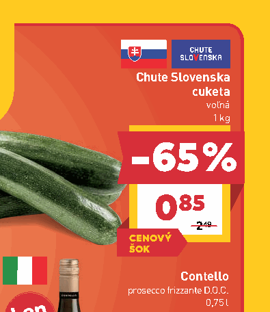 Chute Slovenska cuketa voľná