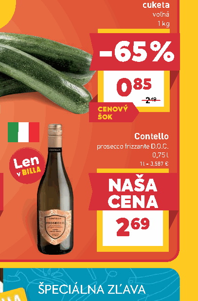 Contello prosecco frizzante D.O.C.