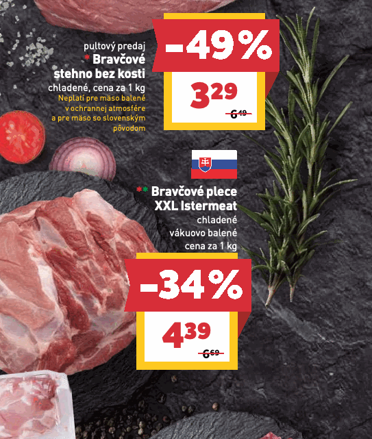 Bravčové plece XXL Istermeat chladené vákuovo balené