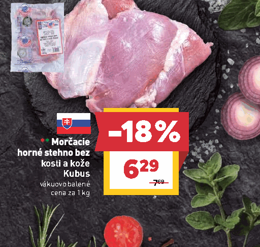 Morčacie horné stehno bez kosti a kože Kubus vákuovo balené