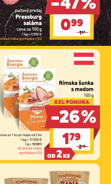 Rímska šunka s medom