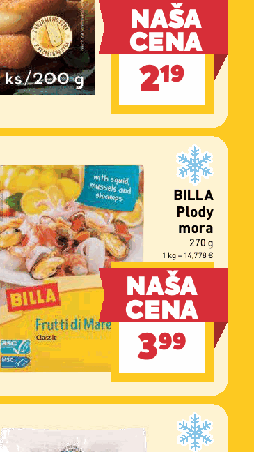 BILLA Plody mora
