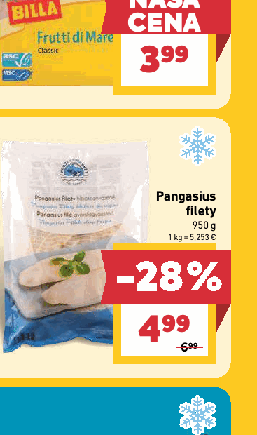 Pangasius filety