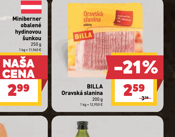 BILLA Oravská slanina